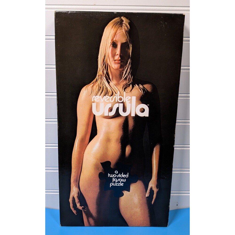 REVERSIBLE URSULA Andress 1971 Nude 2-Sided Jigsaw Puzzle Vintage 100% Complete